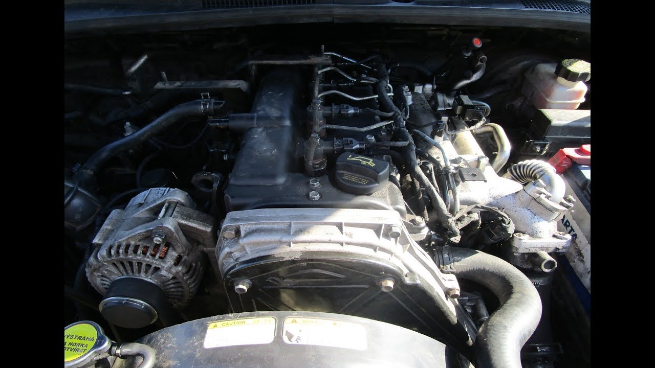 How to Install  engine in a Kia Sorento 2,5 Crdi D4CB.  Montáž motoru (Part 1)
