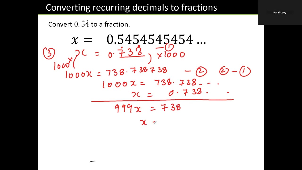 Recurring Decimals