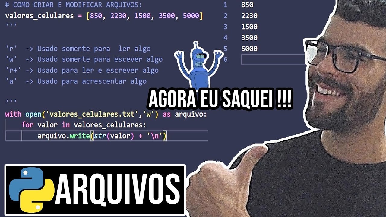Python Arquivos TxT - Em 7 Minutos [FÁCIL] + DESAFIOS