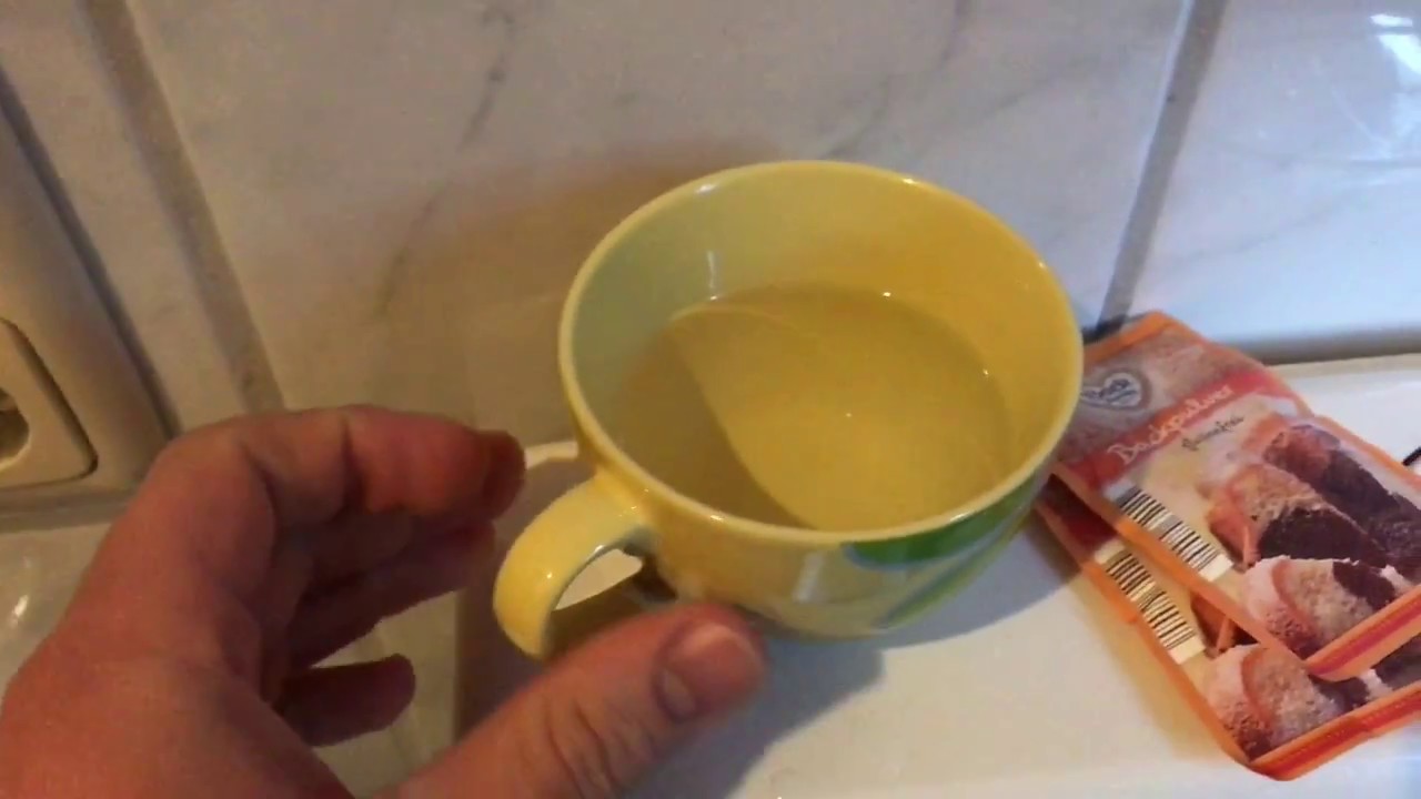 Urinstein in der Toilette entfernen mit Essig und Backpulver Anleitung