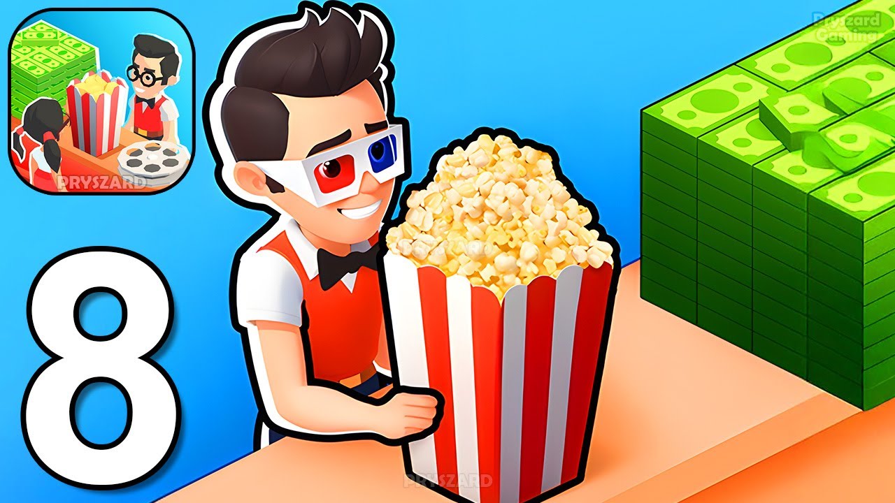 Cinema World - Gameplay Walkthrough Part 8 Water Cinema Unlocked (iOS, Android)