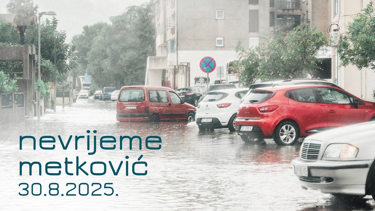 Kiša, nevrijeme u Metkoviću • 30.8.2025.