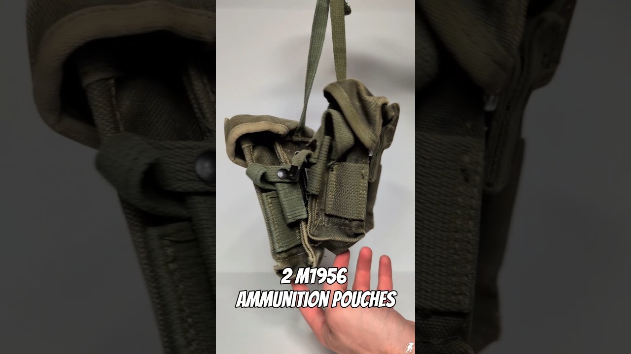 Old faithful surplus items, M1956 Ammunition pouches. #history #militaria #vietnamwar