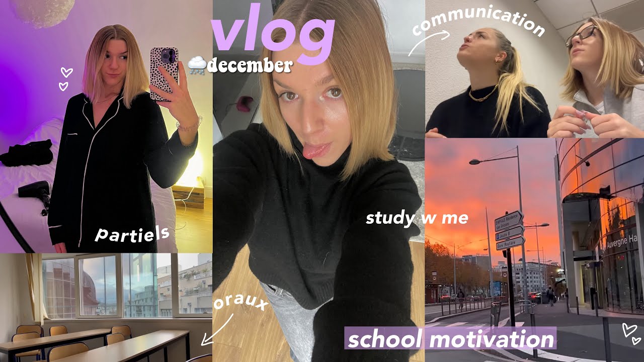 SCHOOL VLOG 🗒️ partiels, study, organisation