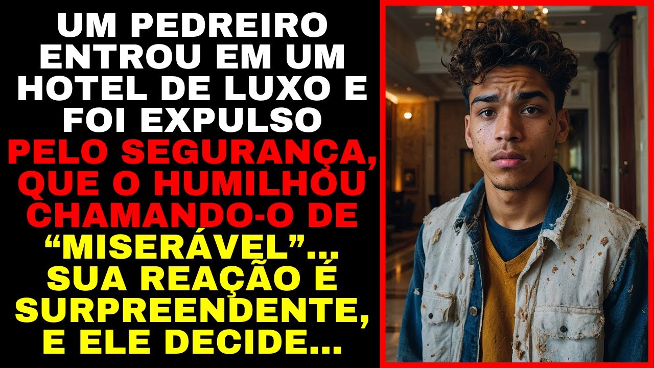 Pedreiro é EXPULSO em HOTEL DE LUXO Pelo Segurança, que o HUMILHA e GRITA Chamando de MISERÁVEL...
