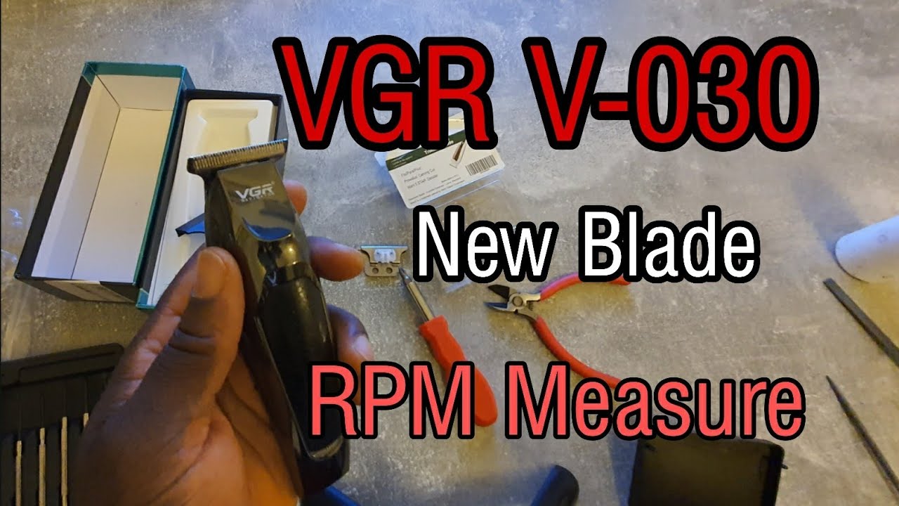 Триммер для волос VGR V-030 | Замена лезвия | Измерение оборотов