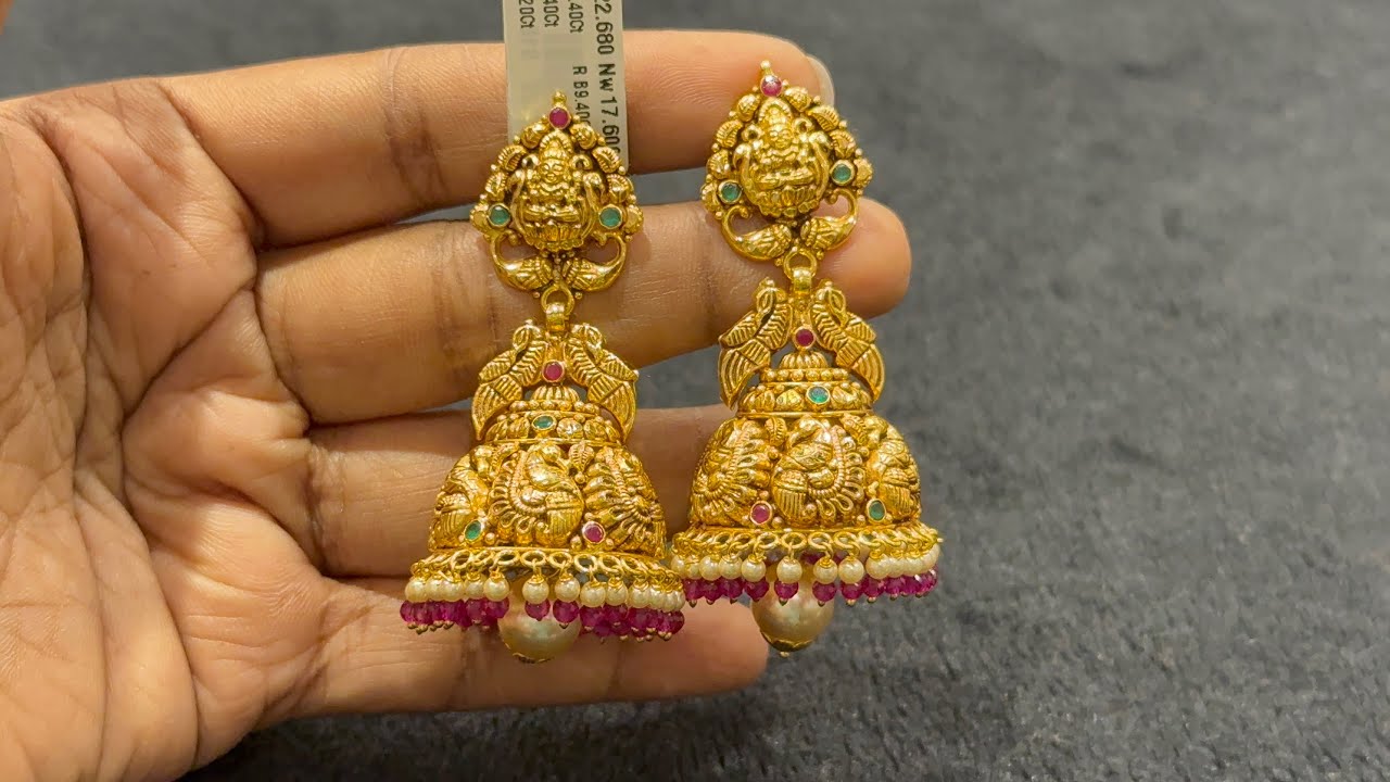 🥰 కేవలం 4 గ్రాములు నుండి Jhumka #Earrings Collections l Lightweight #Jhumka Design #chandanabrothers