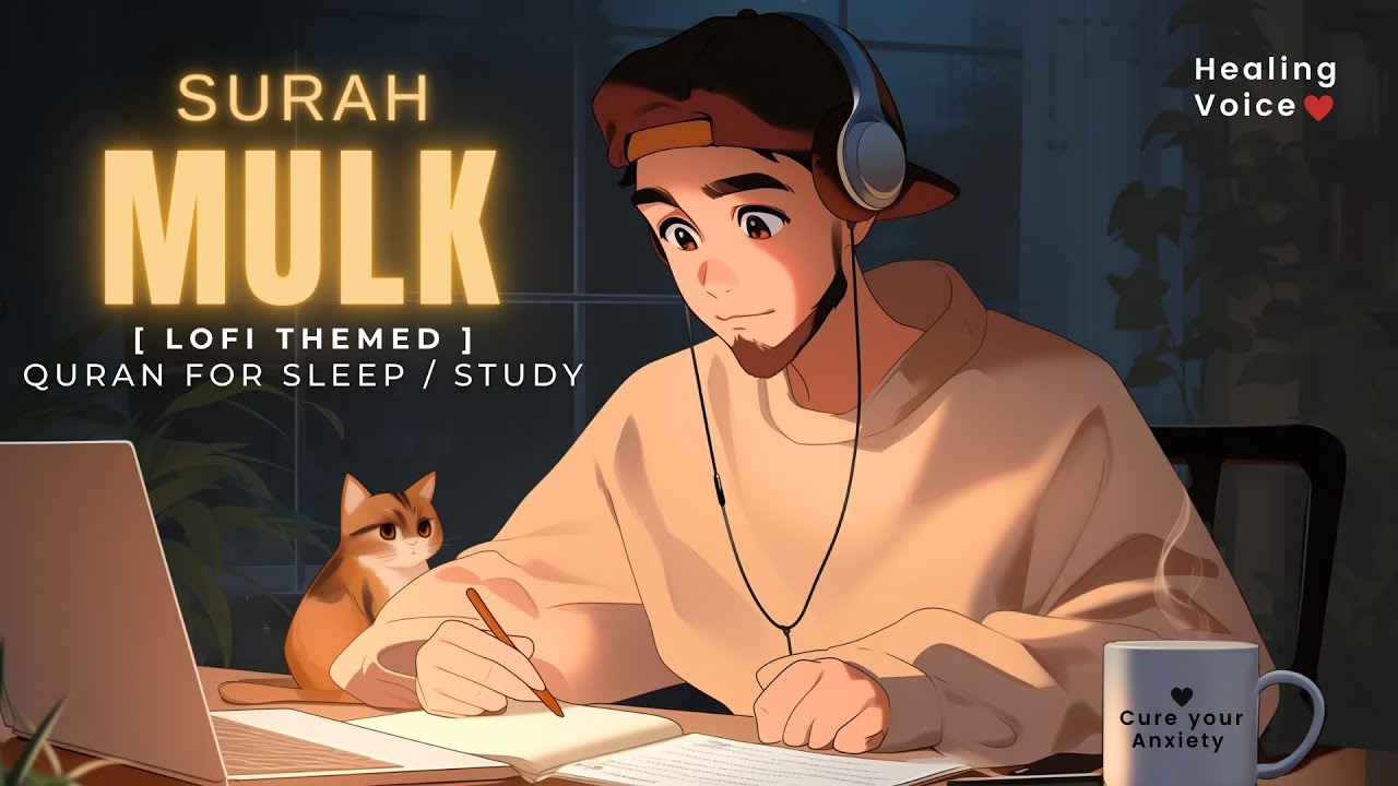 [Lofi theme] Surah Mulk | For Sleep- Depression- Study | Healing Voice | Surah Mulk Lofi #surahmulk
