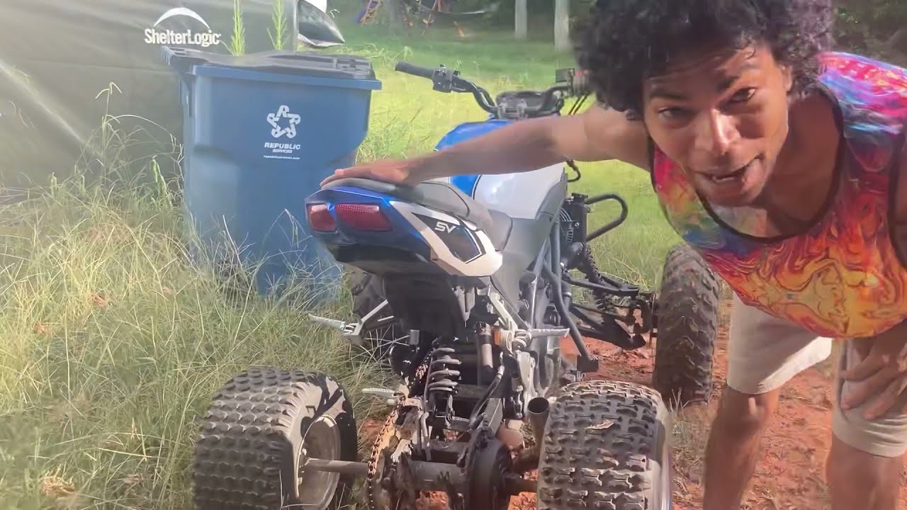 🤖 (SV650 ATV) Купил свой Suzuki SV650 2018 года, переделанный в квадроцикл, за 750 долларов.