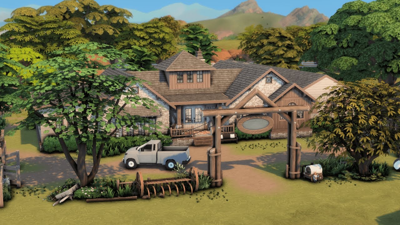 Family Ranch | Horse Ranch & Cottage Living | Sims 4 Speed Build