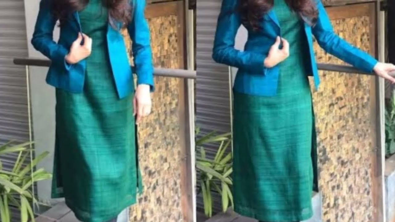 Designer Kurtis with short jacket|Short jacket long kurti designs|Kurti with jacket style 2020 ideas
