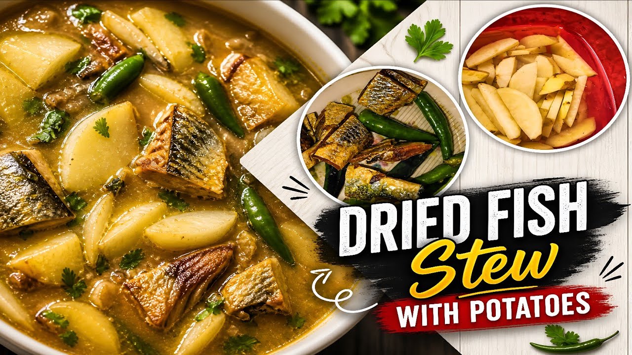 Delicious Dried Fish Stew with Potatoes | Simple & Flavorful Homestyle Dried Fish & Potato Curry🍲
