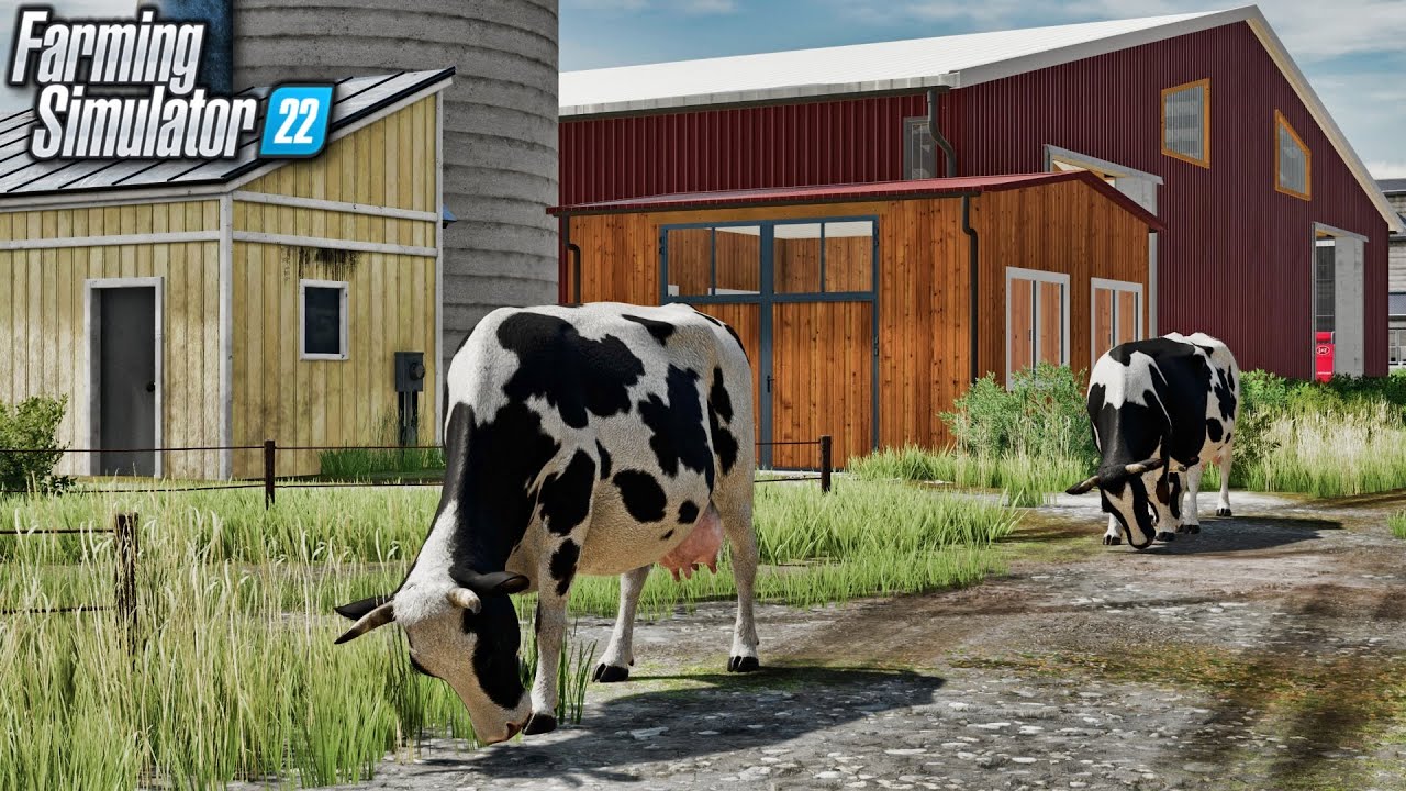 My 2nd Day As A Farmer I, Got Cows | Stone Valley | Farming Simulator 22