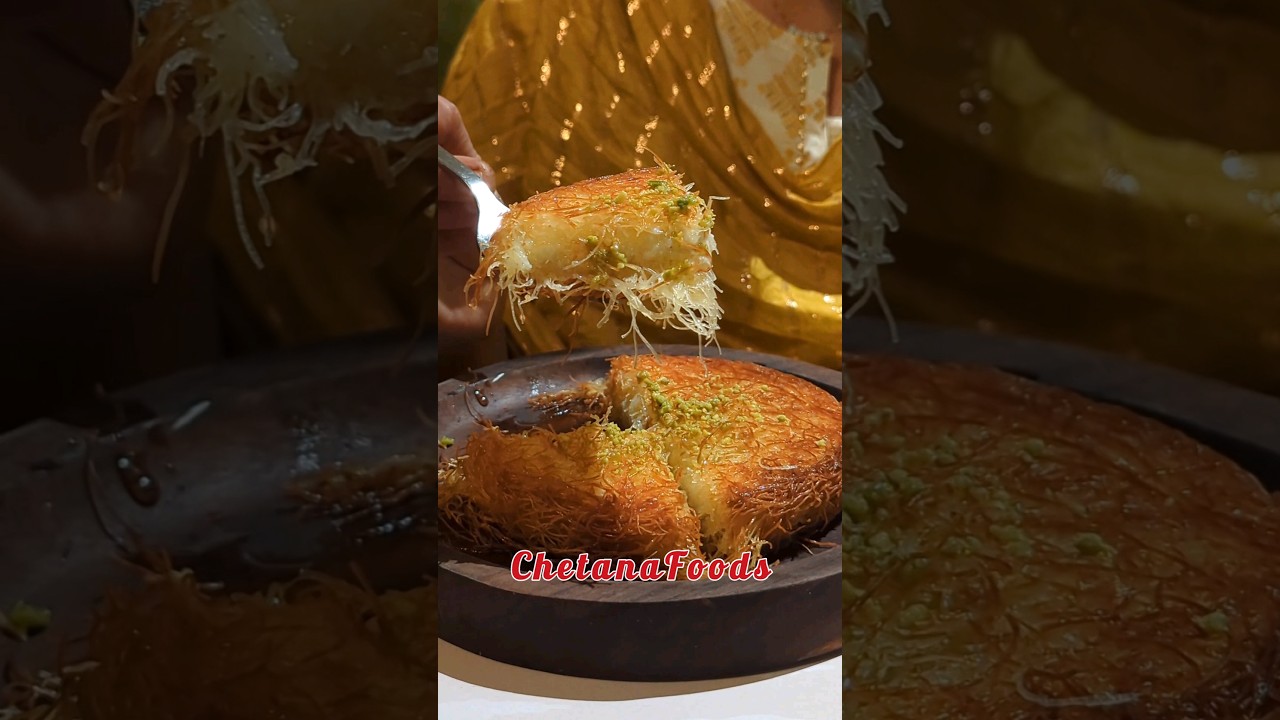 You know this yummy Dessert name?🤔 #sweet #mithai #dessert #kunafa #knafeh