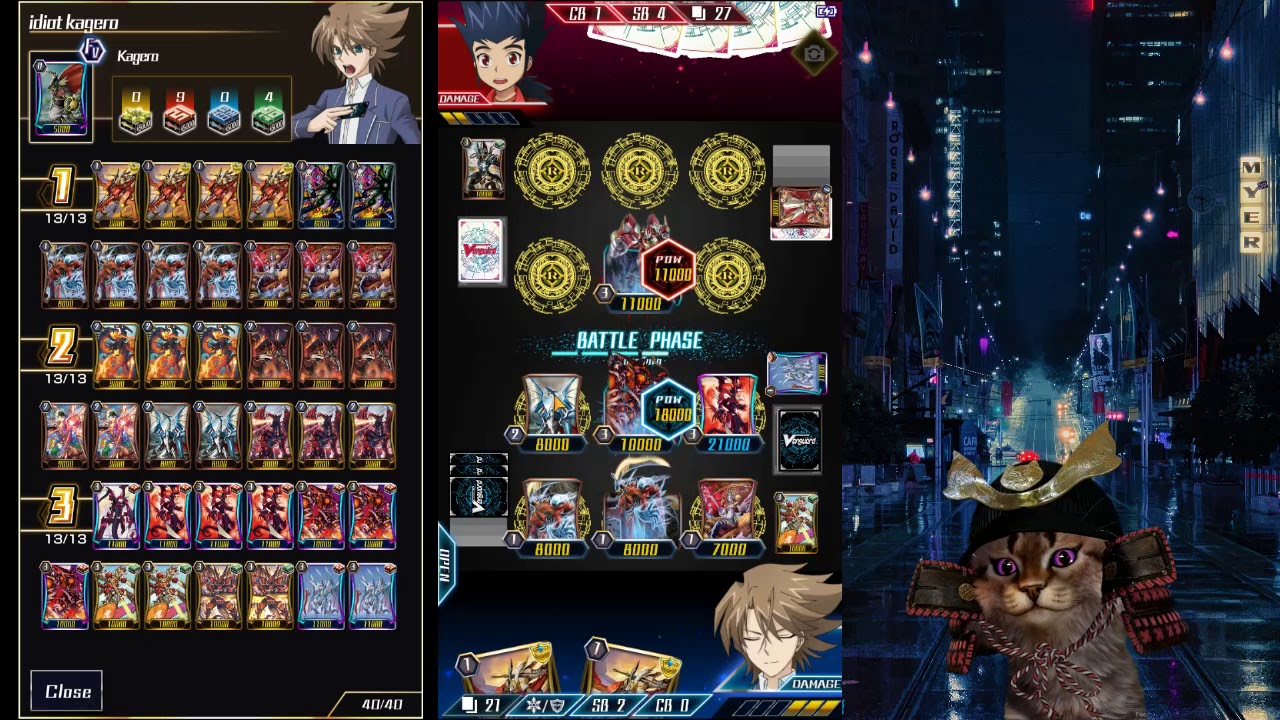 Blockade Kagero Vs. Perfect Raizer Nova Grappler Cardfight Vanguard Zero