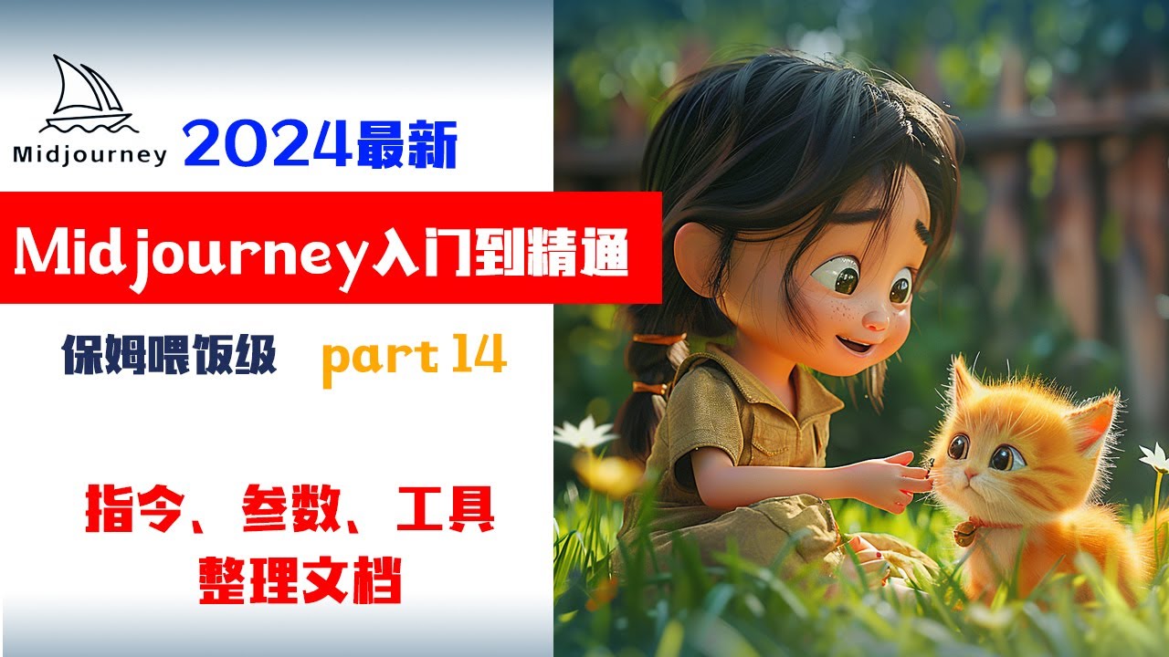 2024年Midjourney入门教程，最强文字生图Ai，Part 14 指令、参数、工具集合表格，Midjourney如何使用，保姆喂饭级课程