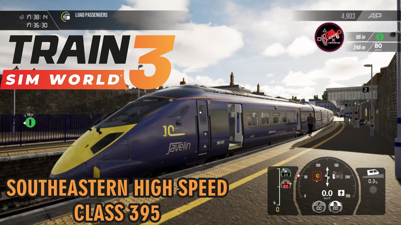Train Sim World 3 - SouthEastern High Speed Scenarios Class 395 SEB | PS4 Gameplay