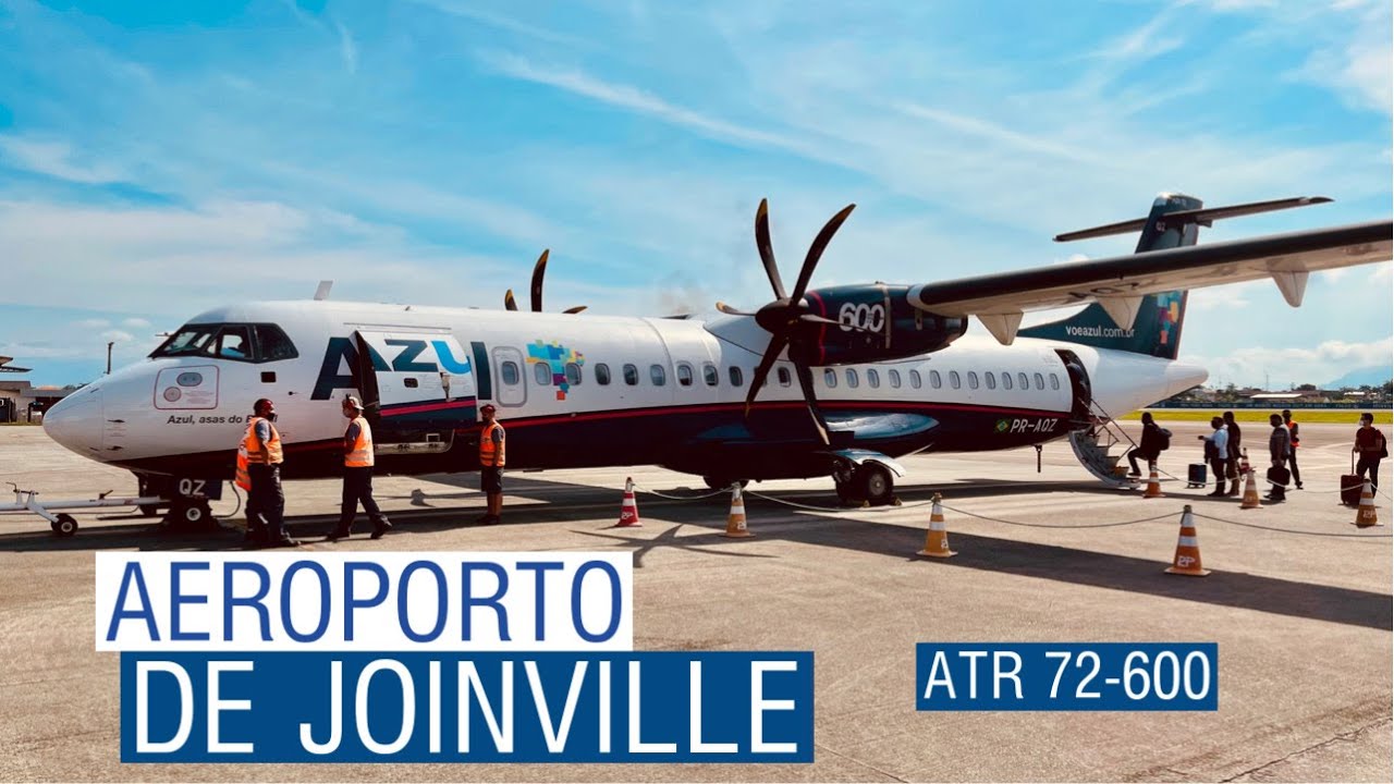 AEROPORTO DE JOINVILLE VOANDO COM O ATR 72-600 DA AZUL PARA CAMPINAS - TRIP REPORT