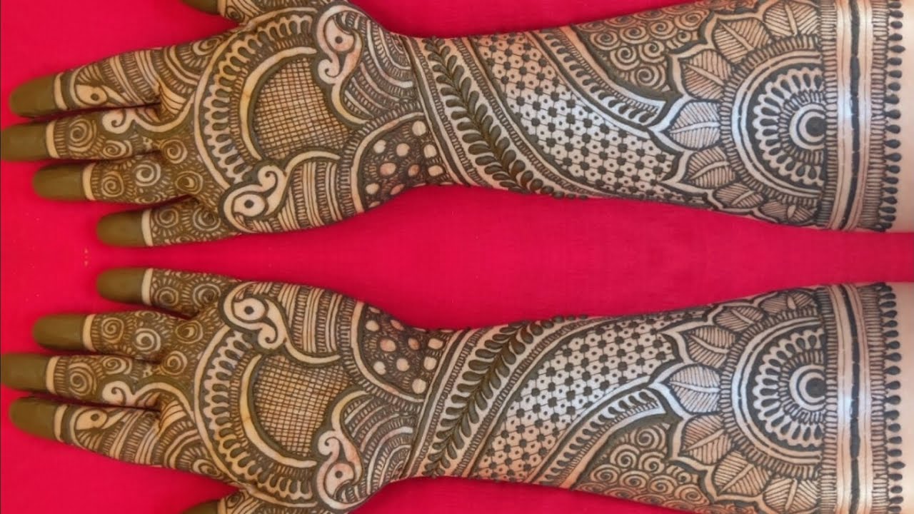 EASY DULHAN MEHENDI DESIGNS | NEW BRIDAL HENNA MEHNDI DESIGN FOR FULL HANDS | WEDDING MEHNDI DESIGNS