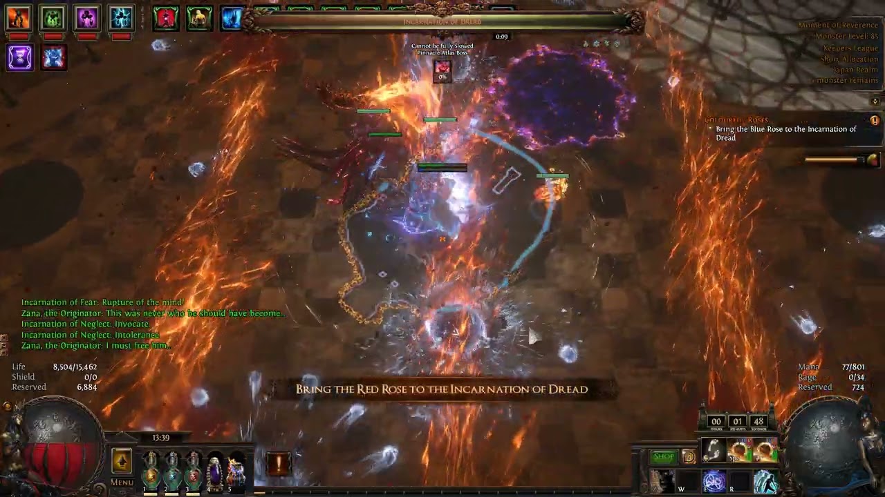 【POE 3.27】Life stack Elementalist Eviscerate Ignite - Uber Incarnation of Dread