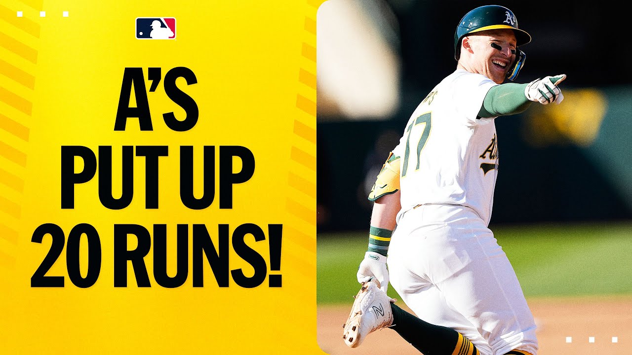 The A’s score 20 RUNS! 😯