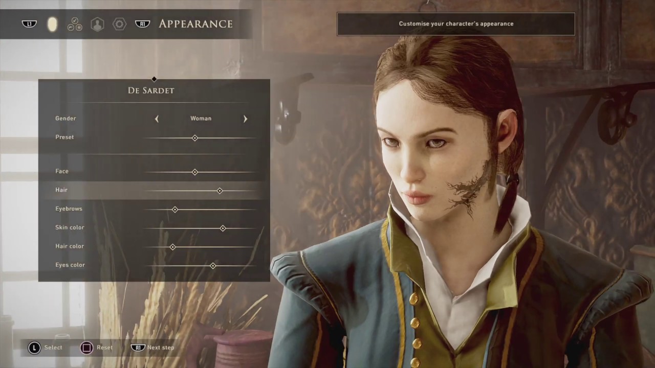 GREEDFALL - ALL FEMALE CHARACTER HAIRSTYLES + CUSTOMIZATION