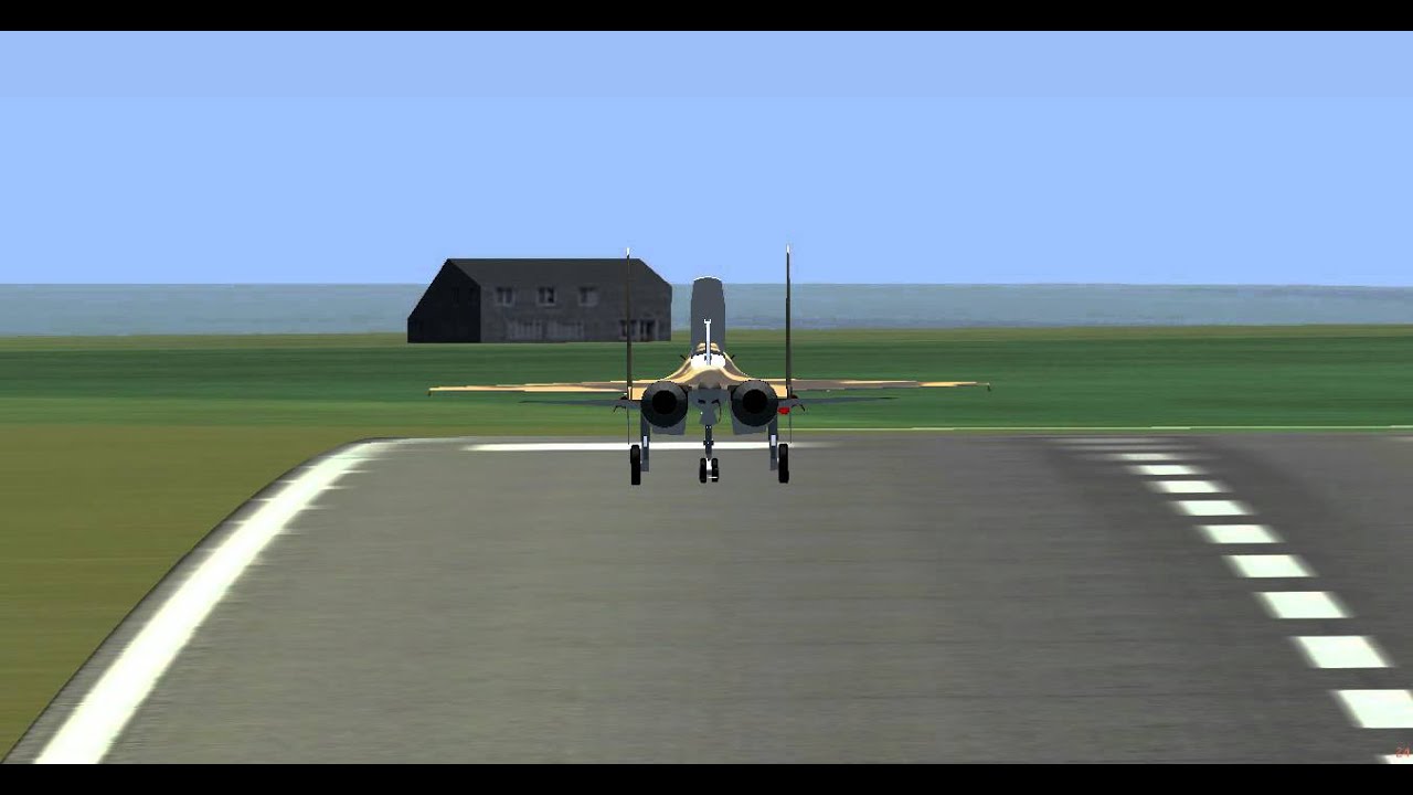 Flightgear: Su-37 landing at Tezpur airbase