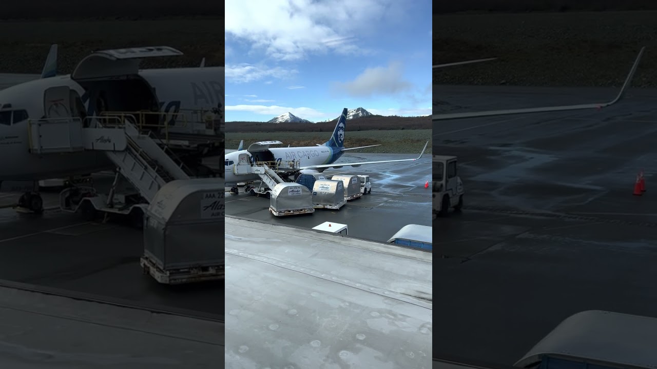 Ketchikan airport view on the Alaskan Salmon Thirty Salmon B737-800