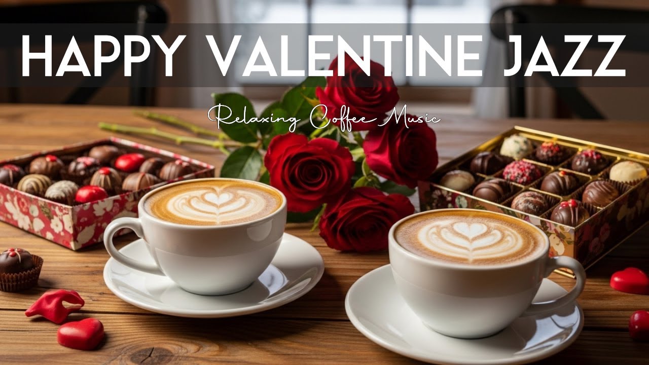 Happy Valentine Jazz☕Uplifting Febuary Jazz Cafe & Bossa Nova Instrumentals for Study, Work & Focus