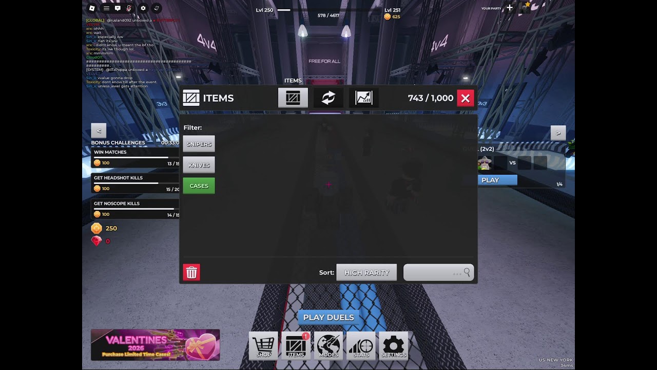 Sniper duels | valentine crate grinding :D