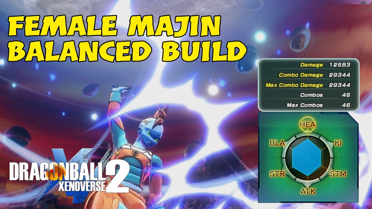 Female Majin Balanced Build | Dragon Ball Xenoverse 2 | DLC 11 Free Update