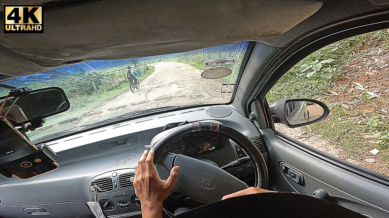 Exploring Damaged Hilly ROADS with INDICA for an ASMR Adventure