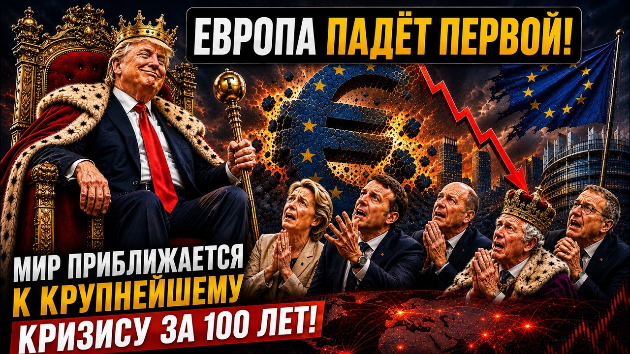 Европа ПАДЁТ первой! Мир приближается к крупнейшему кризису за 100 лет!
