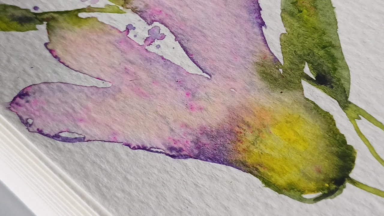 Abstract watercolor floral /Watercolor painting 