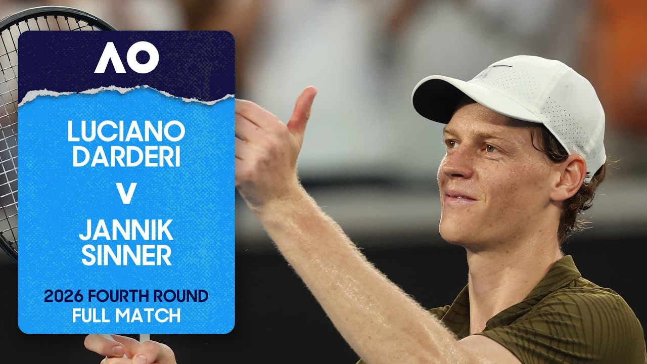Luciano Darderi v Jannik Sinner Full Match | Australian Open 2026 Fourth Round