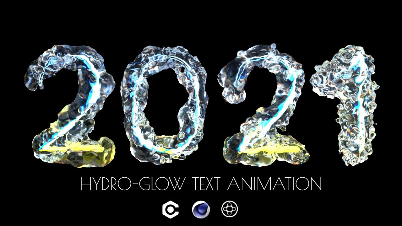 Fluid Letters Simulation in Cinema 4D + X-Particles