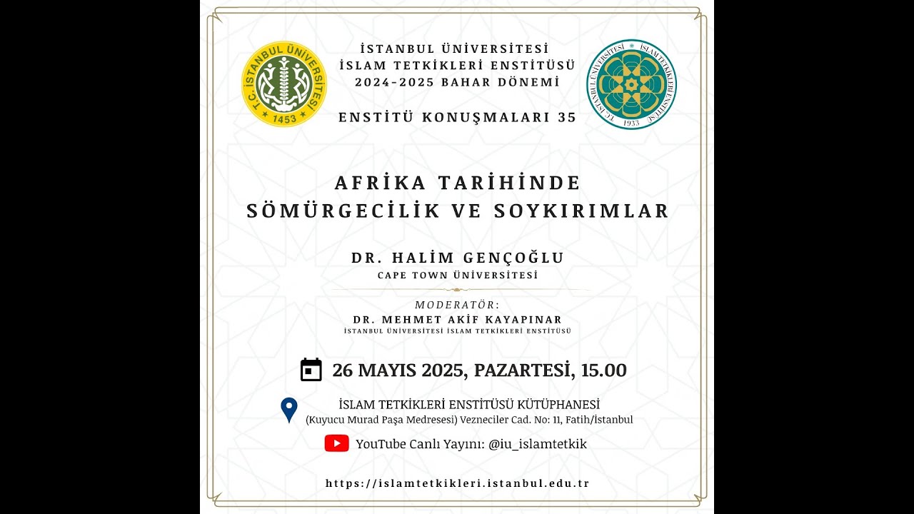 Afrika Tarihinde Sömürgecilik ve Soykırımlar | Halim Gençoğlu