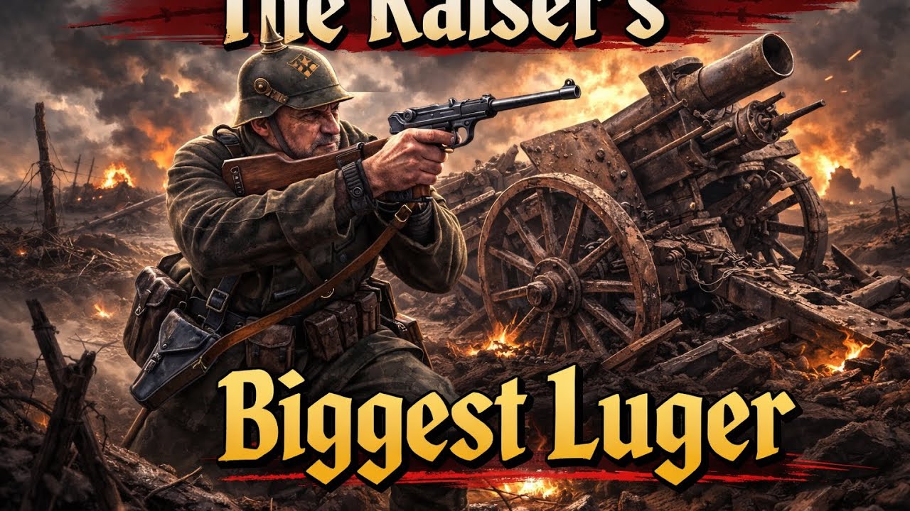 WW1 Artillery Luger 9mm Shooting & History 