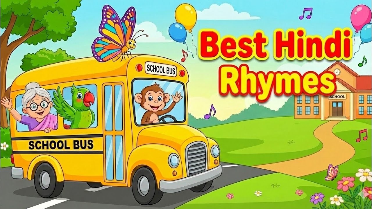 Top Hindi Rhymes Collection | Lakdi Ki Kathi, Kalu Madari, Titli Udi | Non-Stop Bal Geet Kids