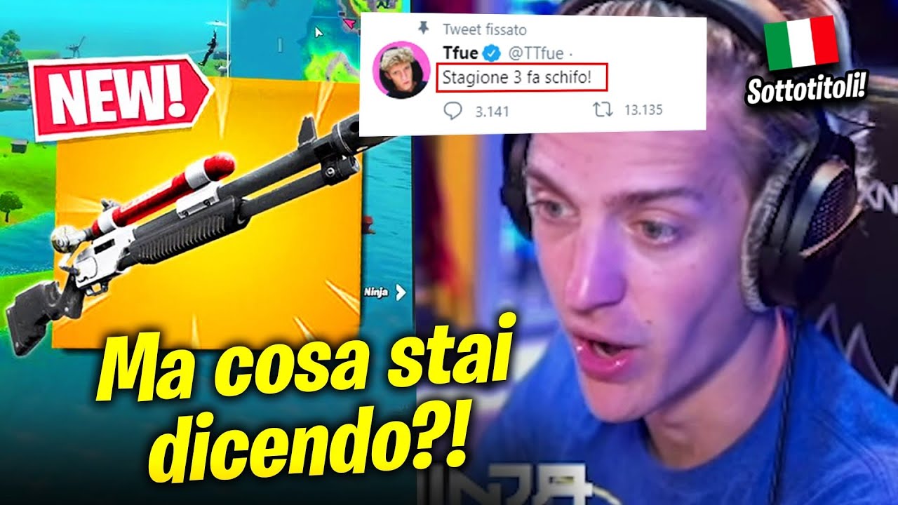 NINJA RISPONDE ALLE LAMENTELE DI TFUE RIGUARDANTE LA NUOVA STAGIONE 3 di FORTNITE! Nuovo pompa 🚨