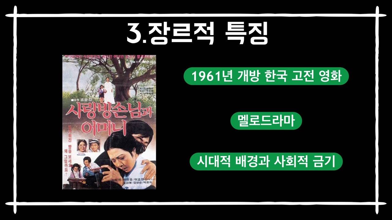 사랑방 손님과 어머니 영화 분석