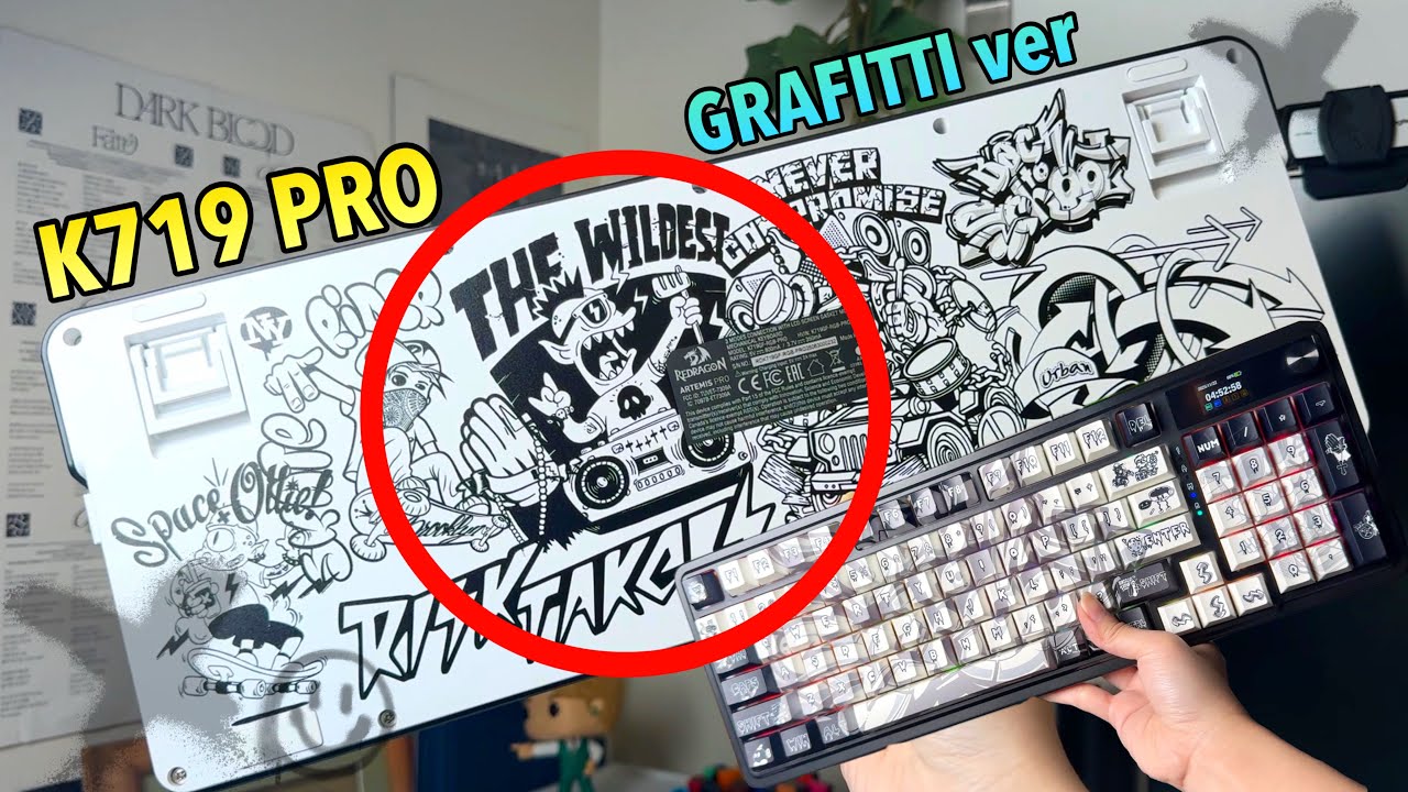 Redragon K719 PRO Graffiti 96% Mechanical Keyboard Review