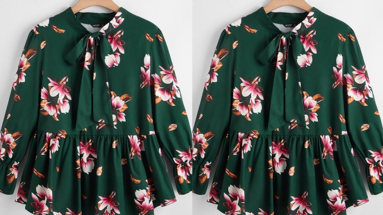 بلوزه سن محير من10ل12سنة وبمتر واحد من القماش