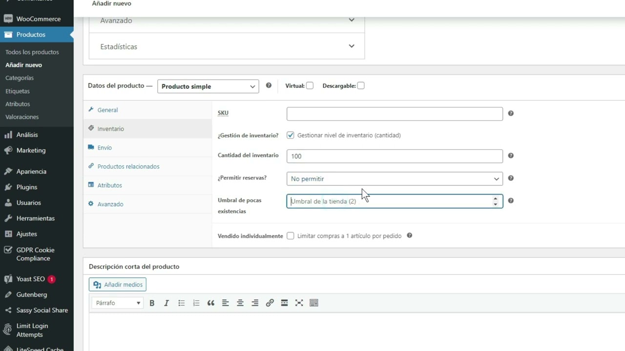 Productos físicos en Woocommerce #woocommerceplugin #productos #ecommerce