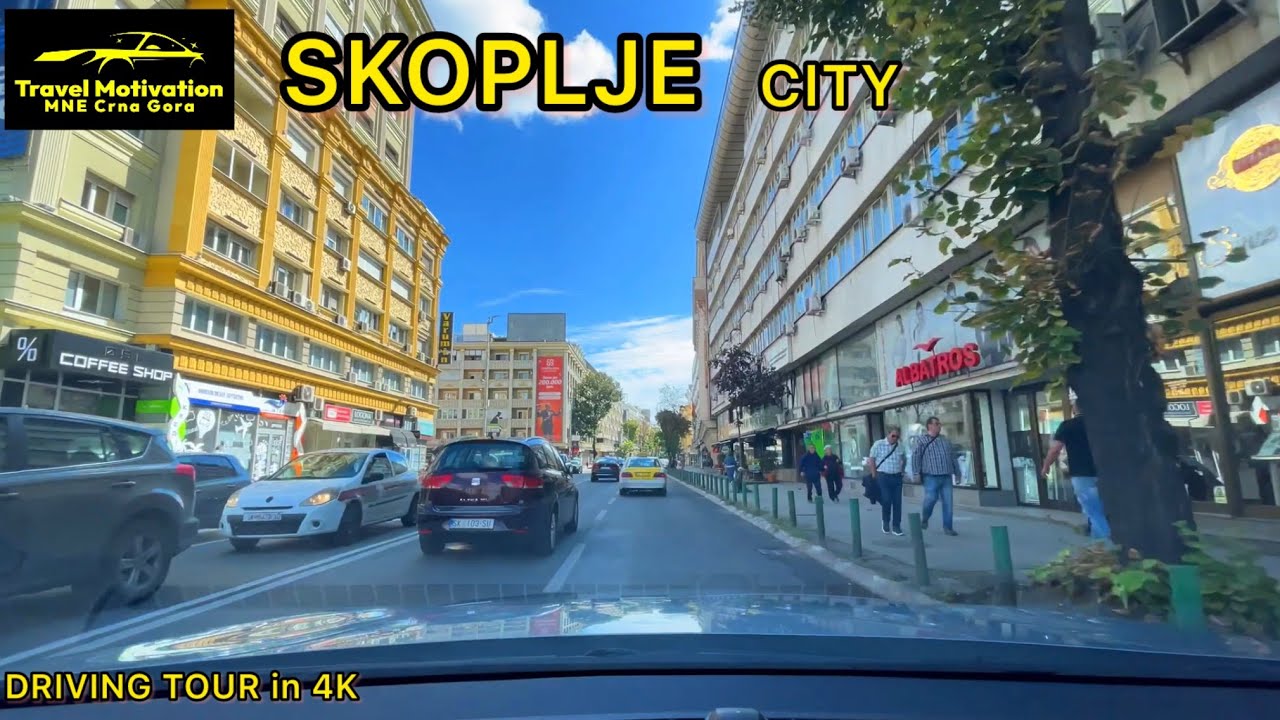 SKOPLJE vožnja kroz grad u Septembru 2024 - SKOPJE City [Driving Tour in 4K] N. Macedonia