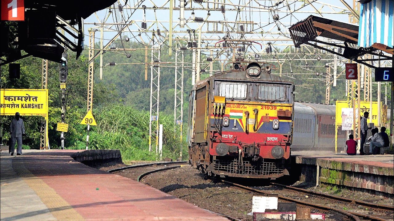 18-in-1 SPEEDING DIESEL ELECTRIC TRAINS in MUMBAI - PUNE SECTION | 5 WCAM-3 LOCO's | INDIAN RAILWAYS