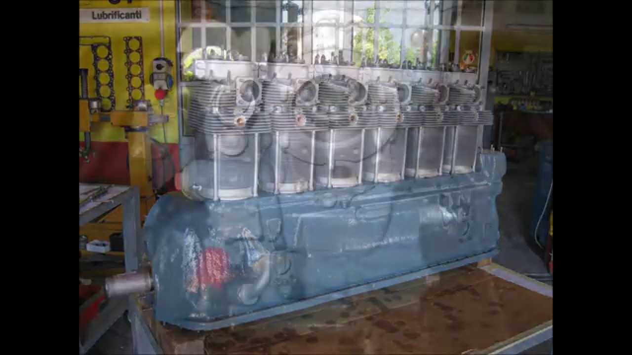 Motore aereo  6 cilindri  alfa romeo 115