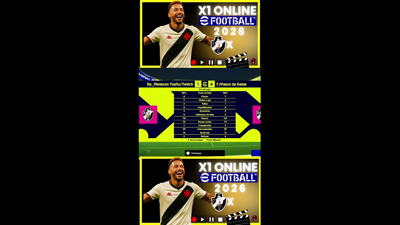 EFOOTBALL 2026: Com Vasco Gigante Da Colina X  #efootball #brasileirao #vasco