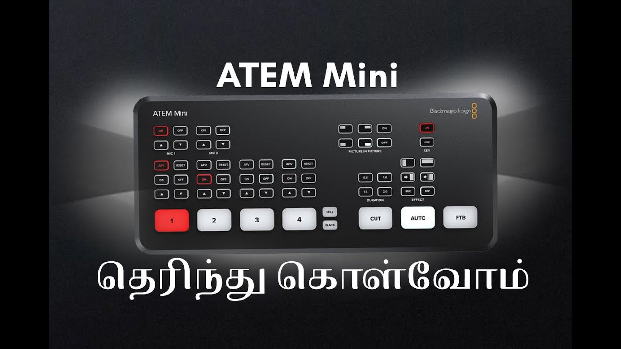 ATEM Mini | Budget விலை Multi-Camera Live Streaming |Tamil Photography Tutorials