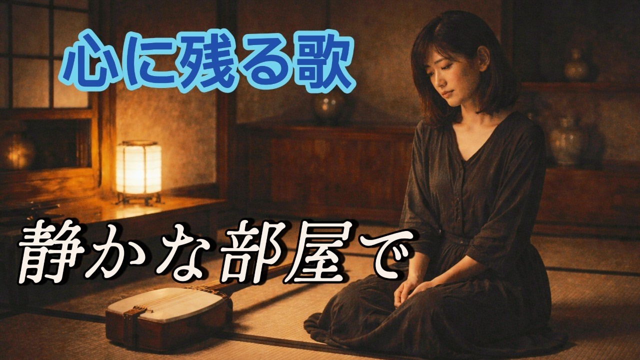 静かな部屋で　～声にならない愛～　深い哀しみ　[パル尾の世界] 　心に残る歌　#哀愁 #昭和歌謡 #昭和歌謡カバー #昭和 #昭和演歌 #歌詞動画 #あなたの心に